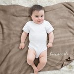 Personalizado bordado nombre cálido algodón de punto bebé Nursery Blanket Baby Shower Birthday Gift for Newborn