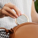 Personalised Compact Makeup Mirror Folded Mirror with Name Wedding Bride Shower Gift for Her Bridesmaid