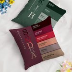 Personalisierte Gott sagt, ich bin Name Bedeutung auf Bibelvers bunte werfen Kissen Abdeckung Home Decor Taufe inspirierend Geburtstagsgeschenk für Ki