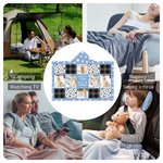 Spersonalizowany odcisk łapy 4 lub 6 Kolaż zdjęć psa i kota Miękki koc z kapturem z imieniem Pamiątkowy prezent na wypadek utraty zwierzaka