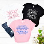Personalisierte Rose Gänseblümchen Blumen-T-Shirt Sweatshirt mit Text Shop-Eröffnung Geburtstagsgeschenk für Blumenarrangement Gartenarbeit Liebhaber