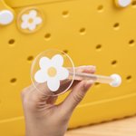 Personalized Portable Crochet Knitting Yarn Spinner Clear Name Bag Set Accessories for Bogg Vacation Travel Supplies Birthday Gift for Craft Lovers