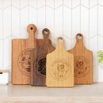 Gepersonaliseerde Gegraveerde Foto Ontwerp Houten Charcuterie Snijplank met Handvat en Naam Verjaardag Huwelijk Woondecoratie Cadeau voor Familie