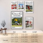 Spersonalizowany plakat ze zdjęciami piłki nożnej 1-4 z tekstem i prezentem urodzinowym dla piłkarzy