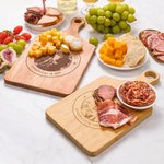 Gepersonaliseerde Gegraveerde Foto Ontwerp Houten Charcuterie Snijplank met Handvat en Naam Verjaardag Huwelijk Woondecoratie Cadeau voor Familie