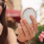 Personalised Compact Makeup Mirror Folded Mirror with Name Wedding Bride Shower Gift for Her Bridesmaid