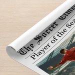 Spersonalizowany plakat ze zdjęciami piłki nożnej 1-4 z tekstem i prezentem urodzinowym dla piłkarzy