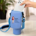 Spersonalizowana nazwa postaci z kreskówki Torba na butelkę wody z etui i regulowanym paskiem Akcesoria do kubka Prezent urodzinowy dla kobiet