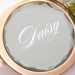 Personalised Compact Makeup Mirror Folded Mirror with Name Wedding Bride Shower Gift for Her Bridesmaid