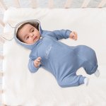 Gepersonaliseerde Multicolor Geborduurde Naam Konijntje Oren 100% Katoenen Bodysuit met Geïntegreerde Rits Verjaardag Pasen Baby Doop Cadeau voor Baby