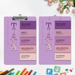 Personalized God Says I Am Name Meaning on Bible Verse Colorful Clipboard with Low Profile Clip Inspirational Birthday Christian Gift for Kid Family