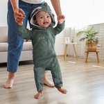Gepersonaliseerde Multicolor Geborduurde Naam Konijntje Oren 100% Katoenen Bodysuit met Geïntegreerde Rits Verjaardag Pasen Baby Doop Cadeau voor Baby