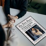 Personnalisé New York Times Style Love Heart Photo Canvas Painting with Names Year Wall Decor Birthday Valentine's Day Anniversary Gift for Couple