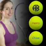 Set 3 Balles de Tennis Personnalisées avec Monogramme et Prénom