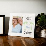 Cadre photo en cuir personnalisé avec textes pour la retraite Cadeau de retraite pour la famille Ami Collègue