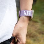 Correa de lona bordada personalizada para Apple Watch Band