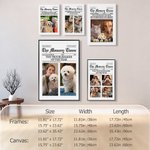 Personalised The Memory Time Dog Cat Pet Photo Poster Painting Framed Painting with Name and Date Home Decor Birthday Gift for Pet Lovers