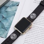 Correa de lona bordada personalizada para Apple Watch Band
