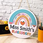 Accroche-porte de classe personnalisé Cadeaux d'appréciation des enseignants