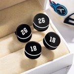 Personalisierte schwarze Hockey Nummer Ohrringe Minimalistische Schmuck Spiel Tag Geburtstag Geschenk für Team-Mitglieder Hockey-Liebhaber