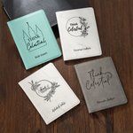 Personalized LDS Temple Recommend and Temple Ordinance Leather Holder with Name and Quote Baptism Worship Christmas Gift for Latter-day Saints
