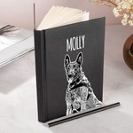 Gepersonaliseerd notitieboekje A5 met 120 gelinieerde pagina's en potlood Sympathie Herdenkingscadeau voor huisdiereigenaar