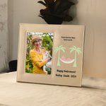 Cadre photo en cuir personnalisé avec textes pour la retraite Cadeau de retraite pour la famille Ami Collègue