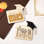 Gepersonaliseerde houten doos Laser Cut kaarthouder afstudeergeschenk voor klasgenoot student dochter zoon