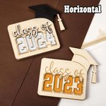 Gepersonaliseerde houten doos Laser Cut kaarthouder afstudeergeschenk voor klasgenoot student dochter zoon