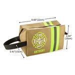 Sac de Toilettes Sac de Rasage Sac de Voyage Personnalisé avec Nom Cadeau d'Anniversaire Saint-Valentin pour Homme Pompier