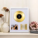 Gepersonaliseerde Vinyl Record Frame met Tekst en Foto Thuisdecoratie Trouwen Jubileum Herdenkingscadeau voor Koppel