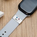 Personalized 1-5 Birthstones Watch Band Charm with Engraved Name Smartwatch Accessories Mother's Day Birthday Gift for Mom Grandma
