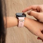 Personalized 1-5 Birthstones Watch Band Charm with Engraved Name Smartwatch Accessories Mother's Day Birthday Gift for Mom Grandma