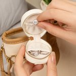 Personalised Mini PU Leather Initial or Name Keychain Ring Holder with Zipper Travel Gym Accessories Wedding Birthday Gift for Women