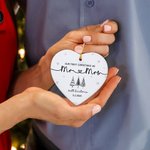 Our First Christmas - Personalized Christmas Tree Ceramic Ornament