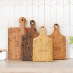 Personalized Engraved Floral Initials Wooden Reversible Charcuterie Cutting Board with Grip Ship from USA Housewarming Wedding Gift for Couple