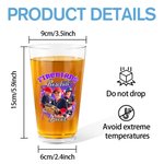 Personalisierte Cool Flame Lightening Photo Design 16oz Bierglas mit Namen und Nummer Geburtstag Haus Küche Zubehör Geschenk für Sportliebhaber