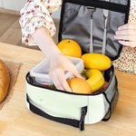 Personalised Cartoon Dragon Star Pattern Waterproof Insulated Lunch Bag with Name and Handle for Work Picnic Back to School Gift for Kids