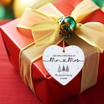 Our First Christmas - Personalized Christmas Tree Ceramic Ornament