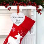 Our First Christmas - Personalized Christmas Tree Ceramic Ornament