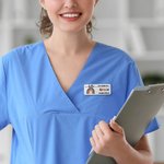 Badge magnétique en plastique avec nom Semaine des infirmières Cadeau d'appréciation pour infirmière Médecin Enseignant