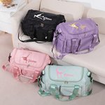 Borsa da palestra personalizzato e impermeabile con tracolla, grande capacità per ginnastica ritmica - Regalo di compleanno per sportivi