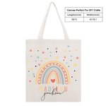 Personalisierte wiederverwendbare Stern Regenbogen Canvas Tasche mit Namen Reisezubehör Geburtstag zurück zu Schule Geschenk für Kinder