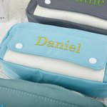 Personalisierte gestickten Namen Zipper große Kapazität Federtasche Tasche mit Tasche Schule liefert Geburtstag zurück zu Schule Geschenk für Studenten Kollegen