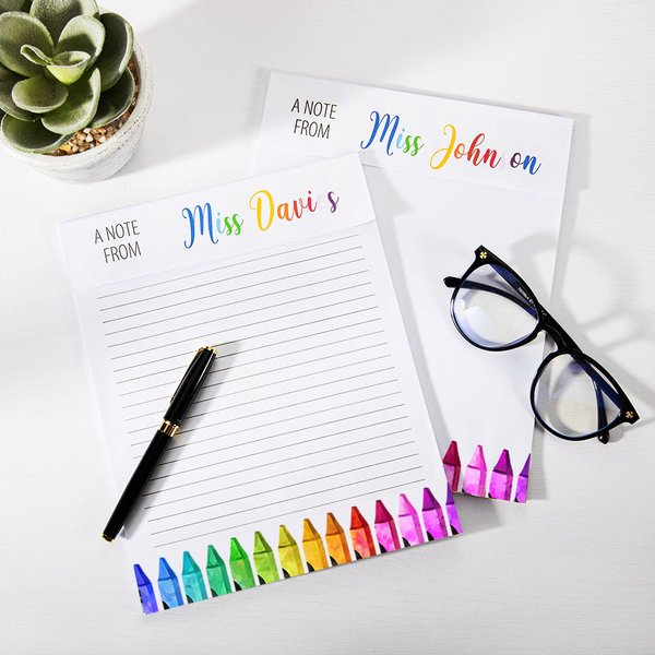 Cuaderno Personalizado con el Nombre del Profesor para Regalo de Gratitud