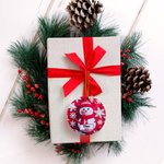 Personalized Faux 3D Snowman Snowflake Ceramic Ornament with Name and Year Christmas Tree Home Decor Holiday Gift for Family Kids