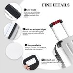 Personliga Mr & Mrs Bagagehandtagsskydd Uppsättning av 2 med efternamn och text Resväska Tillbehör Resa Essential Smekmånad Present för nygifta resenärer