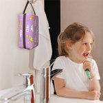 Personalisierte tragbare große Kapazität niedlichen Dinosaurier Wolke Kulturtasche mit Namen und Griff Geburtstag Kindertag zurück-zu-Schule Geschenk für Kinder