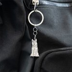 Personalised Engraved Pet Photo Keychain with Text  Birthday Gift for Pet Lover