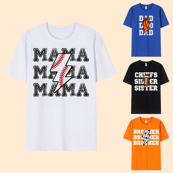 T-shirt 100 % coton avec titre, numéro et nom. Cadeau d'anniversaire pour la famille.